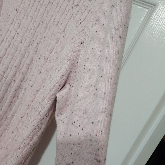 Talbots Woman Pink Cableknit Crewneck Sweater in Size 3X - Picture 9 of 12